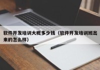 软件开发培训大概多少钱（软件开发培训班出来的怎么样）