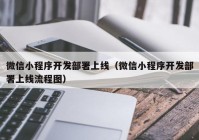 微信小程序开发部署上线（微信小程序开发部署上线流程图）