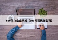 seo优化企业网站（seo网页优化公司）