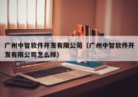 广州中智软件开发有限公司（广州中智软件开发有限公司怎么样）