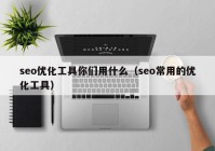 seo优化工具你们用什么（seo常用的优化工具）