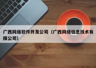 广西网络软件开发公司（广西网络信息技术有限公司）