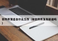 软件开发适合什么工作（做软件开发有前途吗）