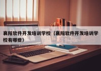 襄阳软件开发培训学校（襄阳软件开发培训学校有哪些）