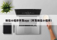 微信小程序开发app（开发微信小程序）